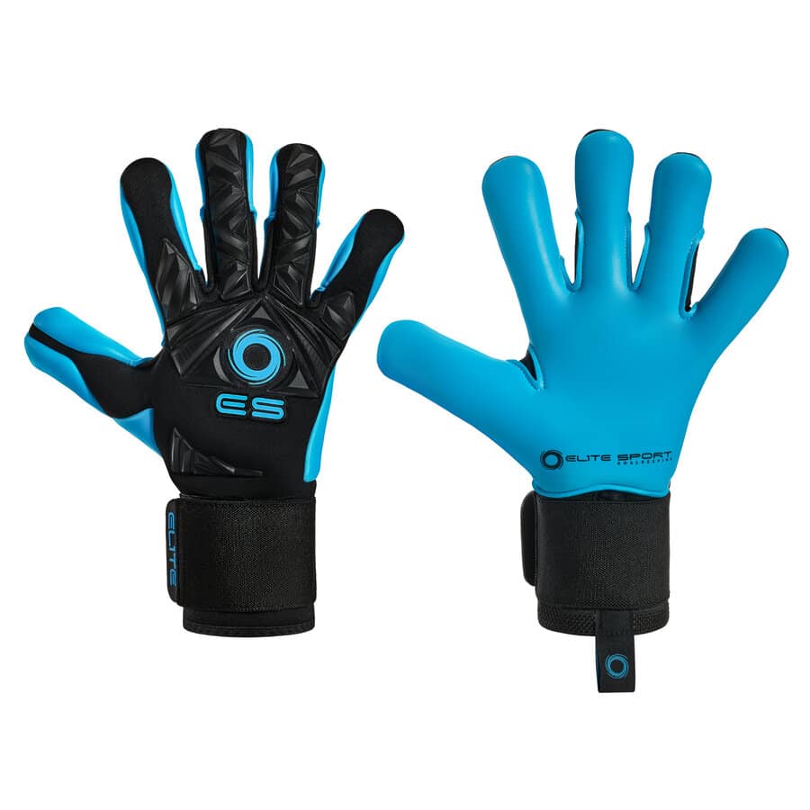 Професонални вратарски ръкавици Elite Revolution Black Aqua